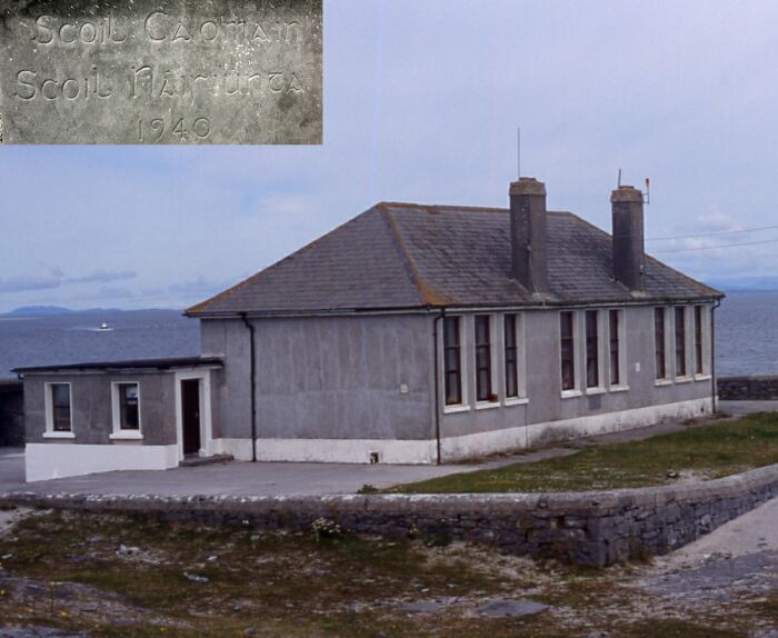 Scoil Caomh�n - national school - 1940. There is also a secondary school on the island.